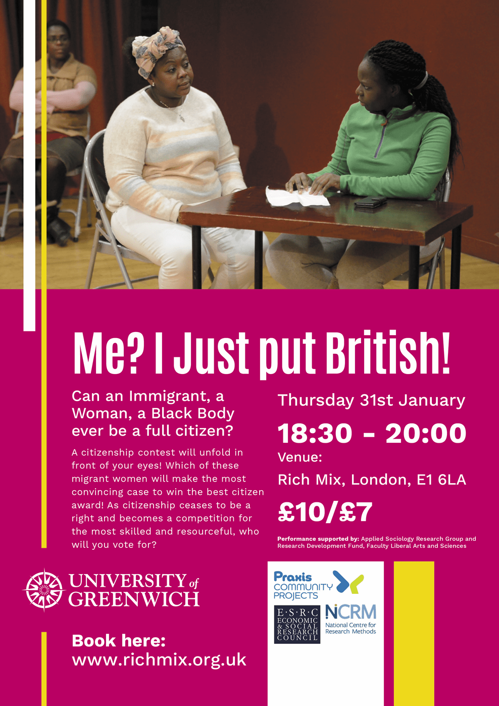 Theatre as citizenship practice: Me? I Just put&nbsp;British!